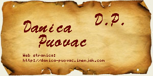 Danica Puovac vizit kartica